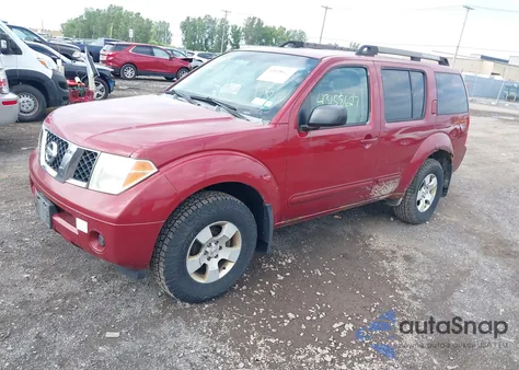2005 Nissan Pathfinder Xe из США, поврежденный, VIN 5N1AR18W25C769867